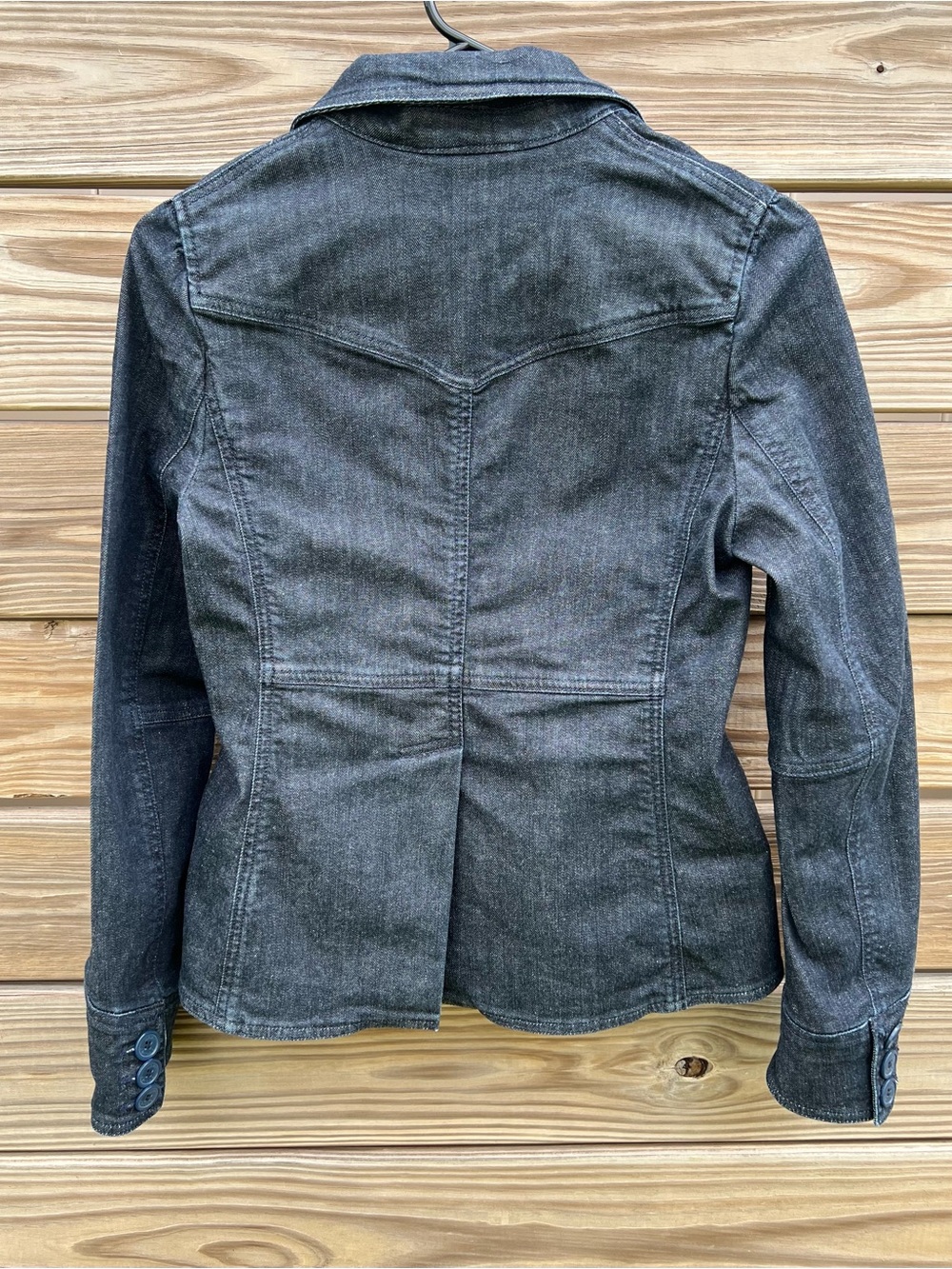 Marc Jacobs Y2K Dark Blue Denim Jean Jacket Blazer Women’s Size 4 Tailored - Picture 5 of 16
